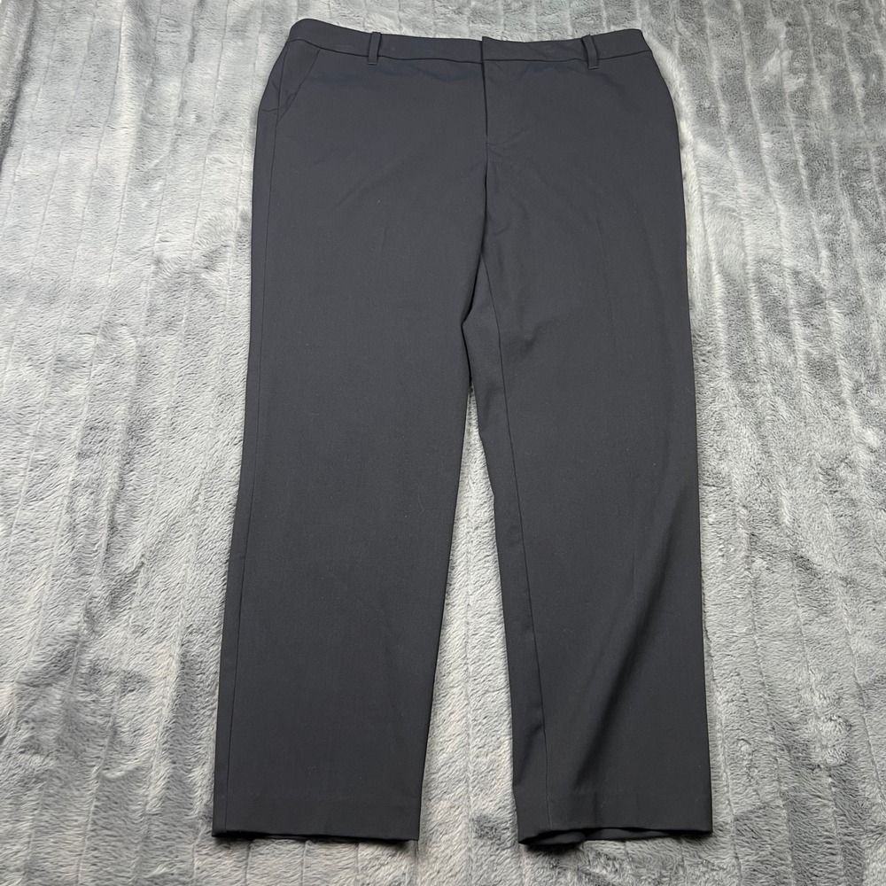 Charter Club Pant Shop Womens 14 Classic Fit Navy Blue Straight Leg Dress Pants